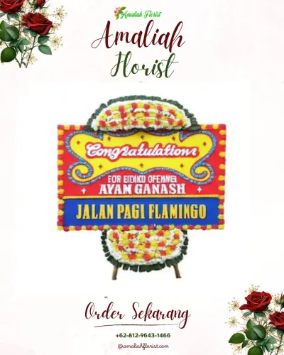 Bunga Papan Congratulation di Teladan Barat
